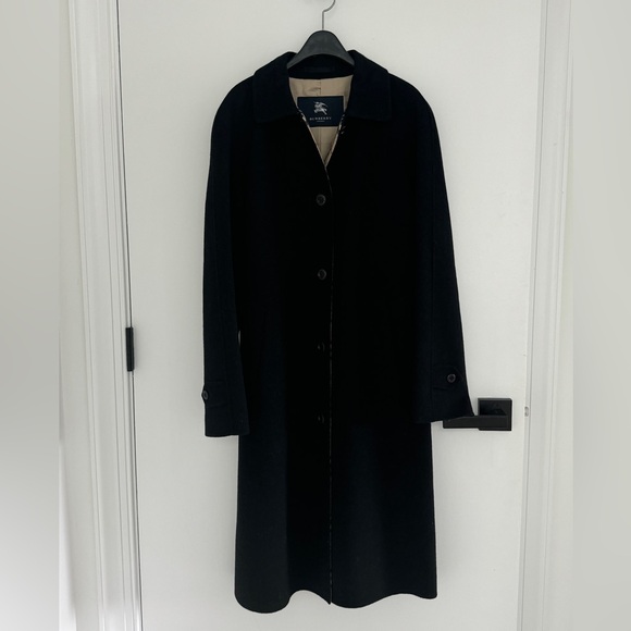 Burberry black cashmere coat with nova check inside - perfect condition 💕 - Picture 4 of 15